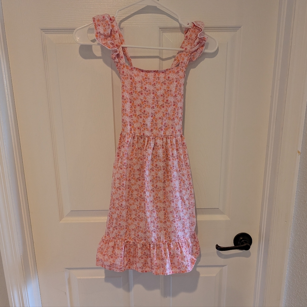 Cat & Jack Pink Floral Ruffle Dress